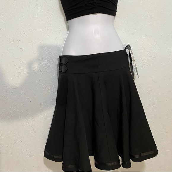 Punk Rave Black Skirt - Picture 3 of 4